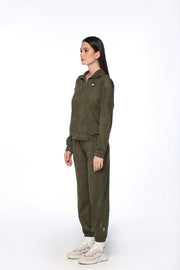 Army Green Suede Set