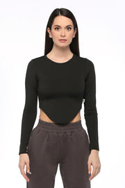 Black Long Sleeve Top