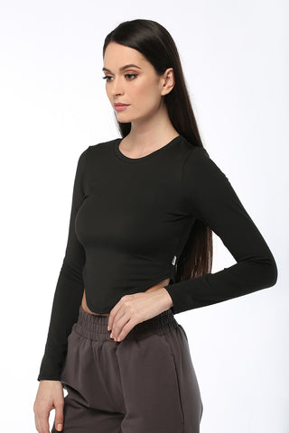 Black Long Sleeve Top