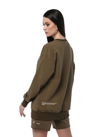 Army Green Oversized Sweatshirt