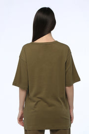 Army Green Oversized T-shirt