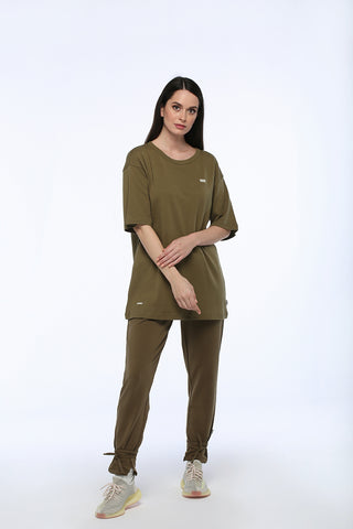 Army Green Oversized T-shirt