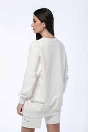 White Oversized Sweatshirt